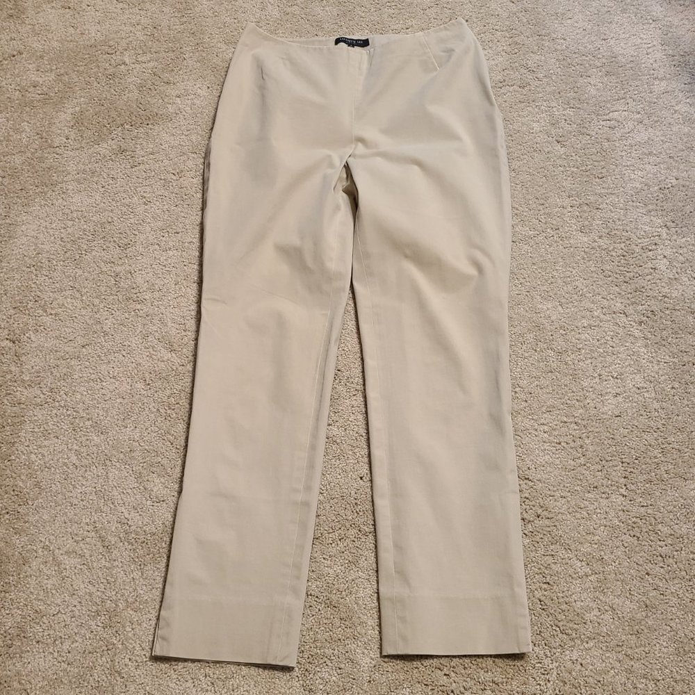 Women’s Lafayette 148 Tan Pant – Chrystie Style, Size 6